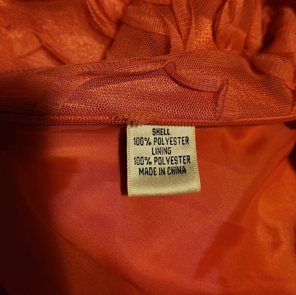 Hailey Logan By Adrianna Propell Coral Rosette Strapless Gown - Picture 12 of 14